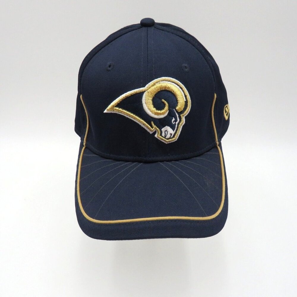 Los Angeles LA Rams Gold Blue NFL Football Hat Cap Fitted Small New Era 39Thirty